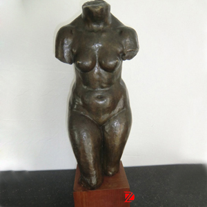 Nude bronze lady sculpture